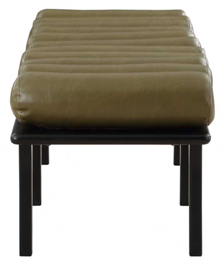 Landon Vegan Leather Upholstered Bench