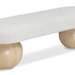 Bowie Boucle Fabric Bench