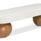 Bowie Boucle Fabric Bench