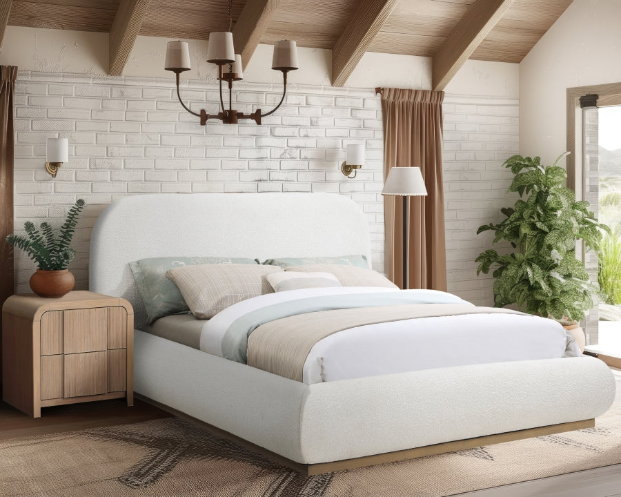 Vaughn Boucle Fabric Upholstered Bed