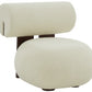 Kamaria Faux Shearling Modern Accent Chair