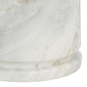Valentia Tall Round Marble Accent Table