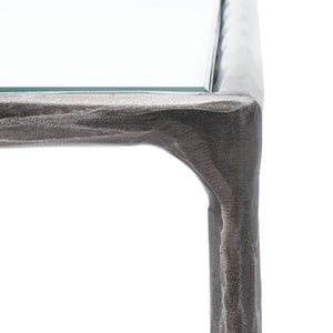 Jessa Forged Metal Square End Table