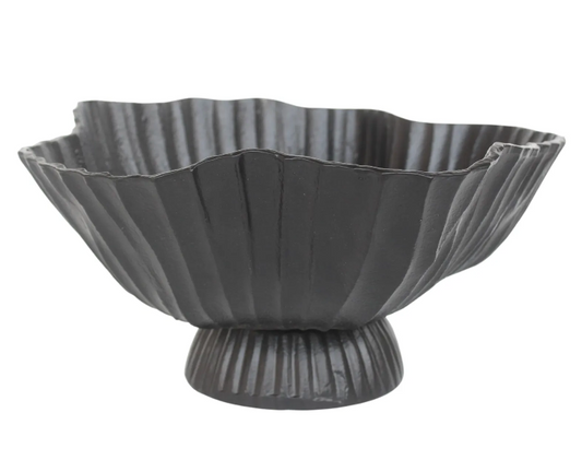 BREEVALE SET OF 2 BLACK BOWLS 7 (IN)