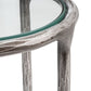 Jessa Forged Metal Tall Round End Table