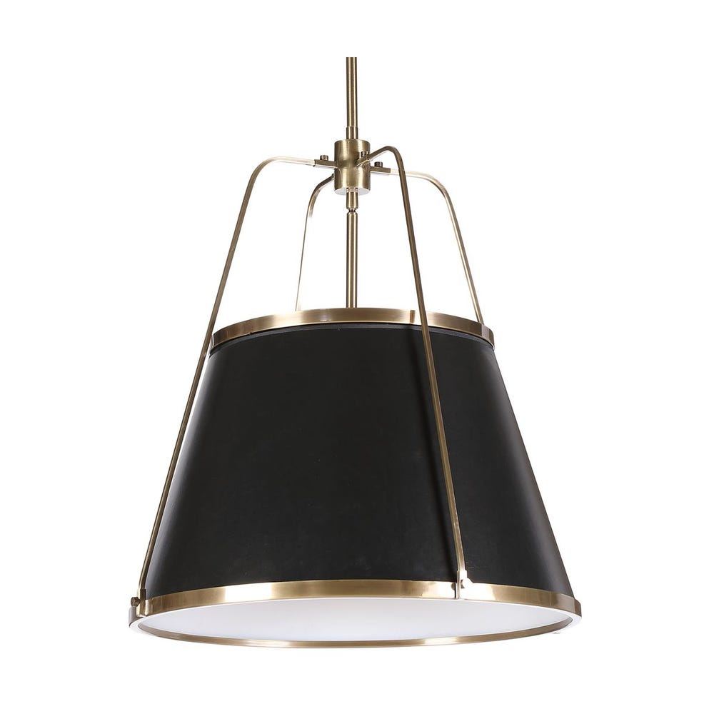 LEATHER CLASSIC, 4 LT PENDANT - WHITE