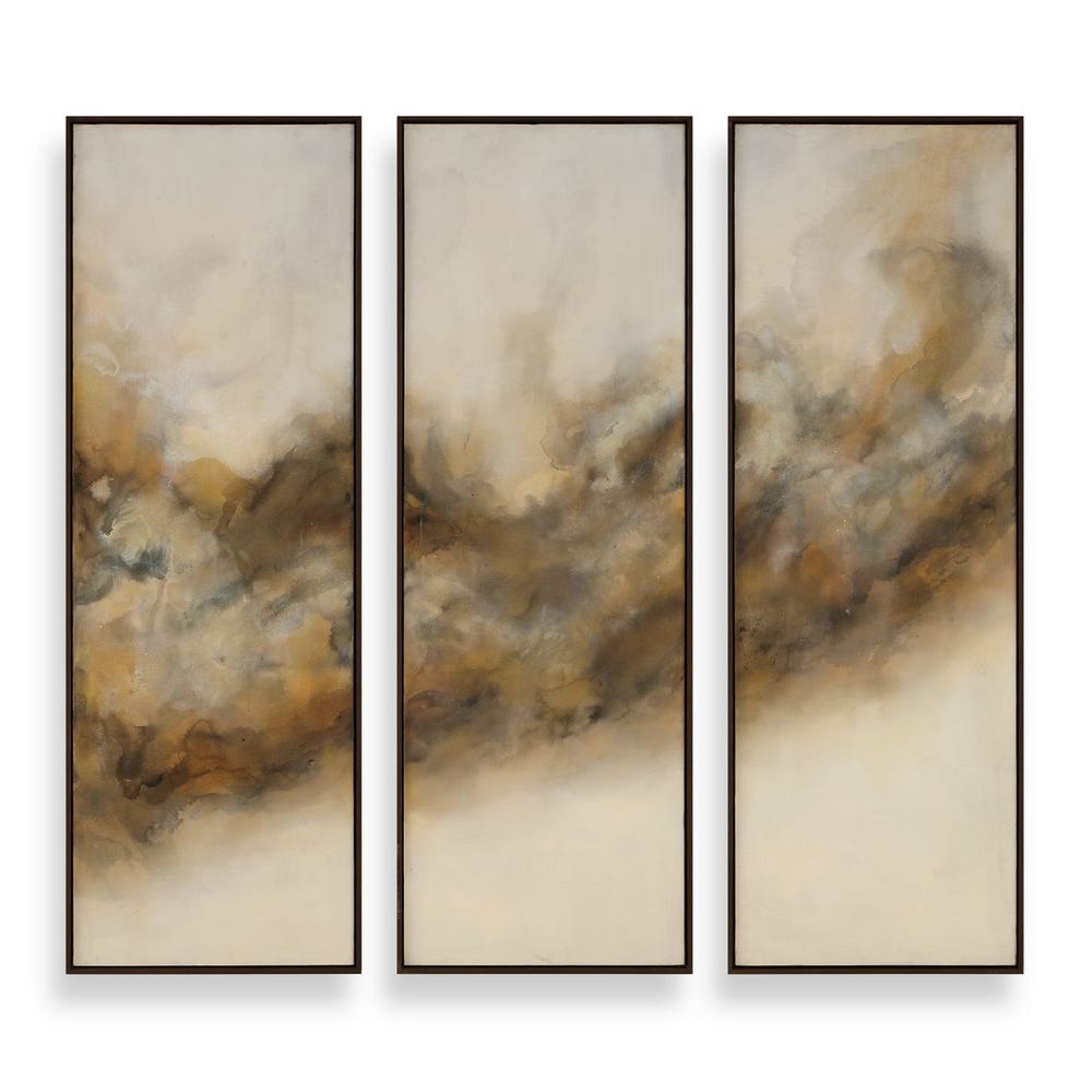 Smoke Break Hand Painted Canvases, S/3