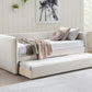 Colton Linen Textured Fabric Upholstered Twin Daybed