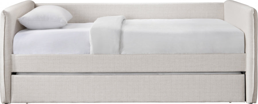 Colton Linen Textured Fabric Upholstered Twin Daybed