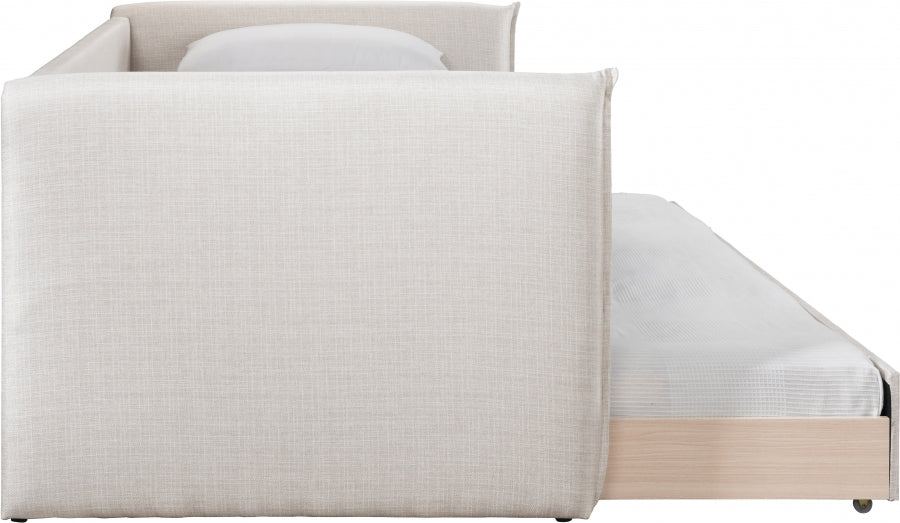 Colton Linen Textured Fabric Upholstered Twin Daybed