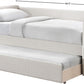 Colton Linen Textured Fabric Upholstered Twin Daybed