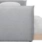 Colton Linen Textured Fabric Upholstered Twin Daybed