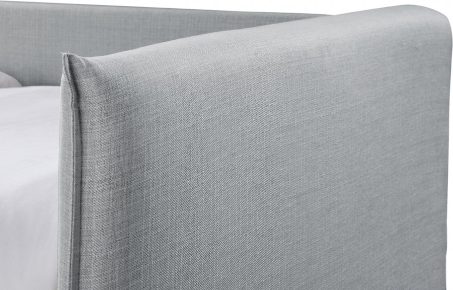 Colton Linen Textured Fabric Upholstered Twin Daybed