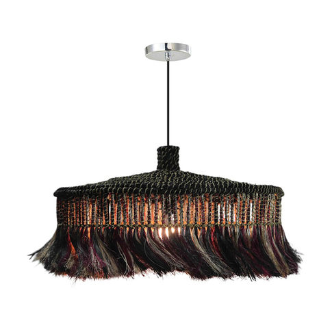 AMANI HANGING LAMP BLACK AND RED