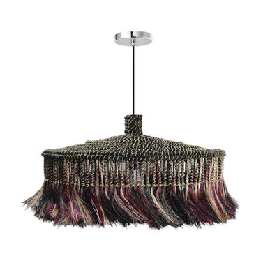 AMANI HANGING LAMP BLACK AND RED