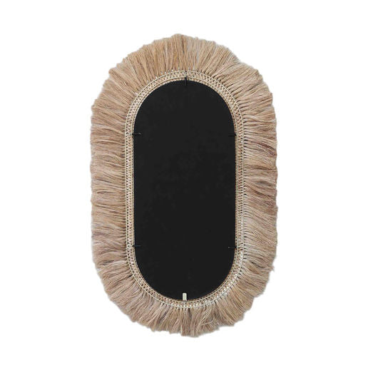 TIMOR OVAL MIRROR NATURAL