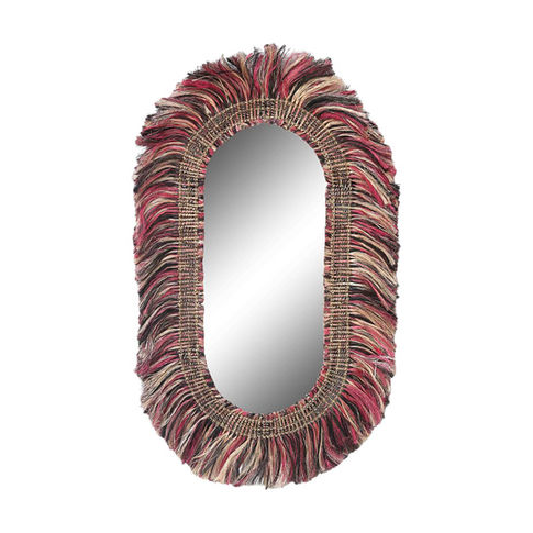 TIMOR OVAL MIRROR NATURAL