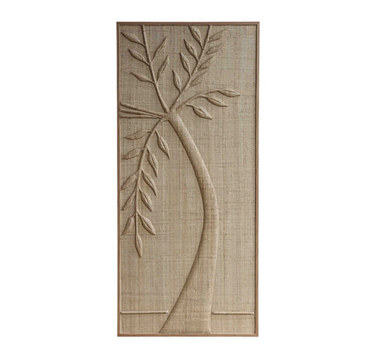 PALM LEFT WALL ART 22" X 50"