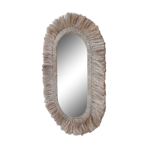 TIMOR OVAL MIRROR NATURAL