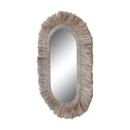 TIMOR OVAL MIRROR NATURAL