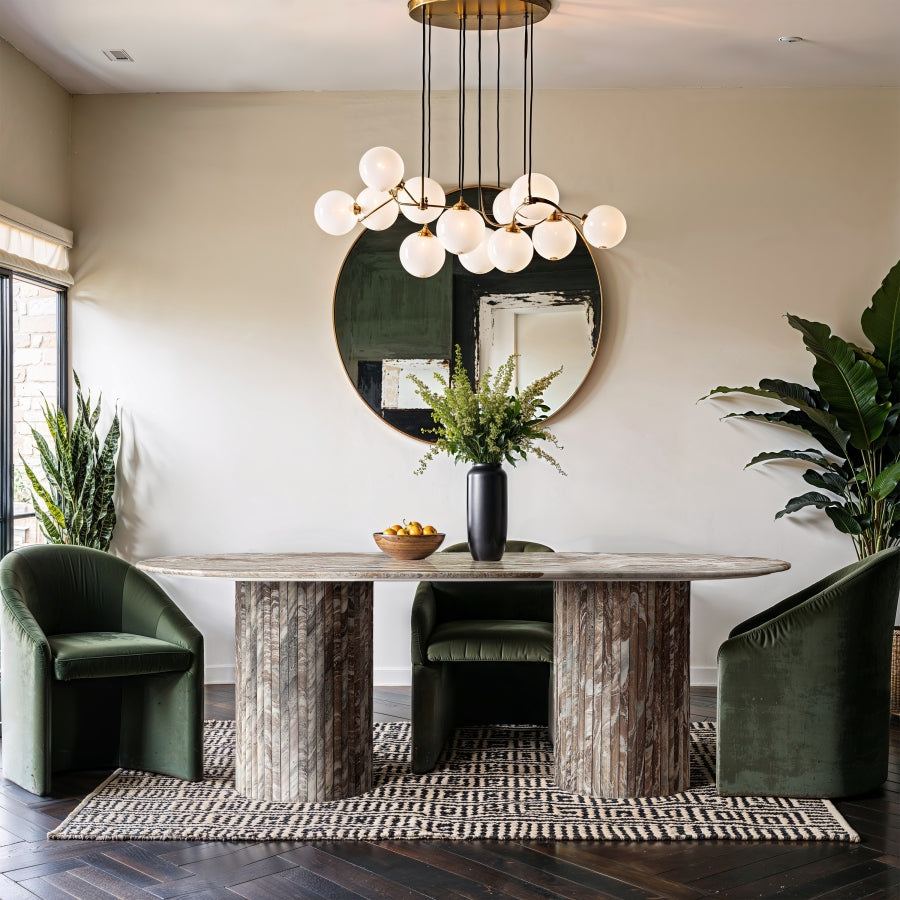 Messina 87" Marble Dining Table