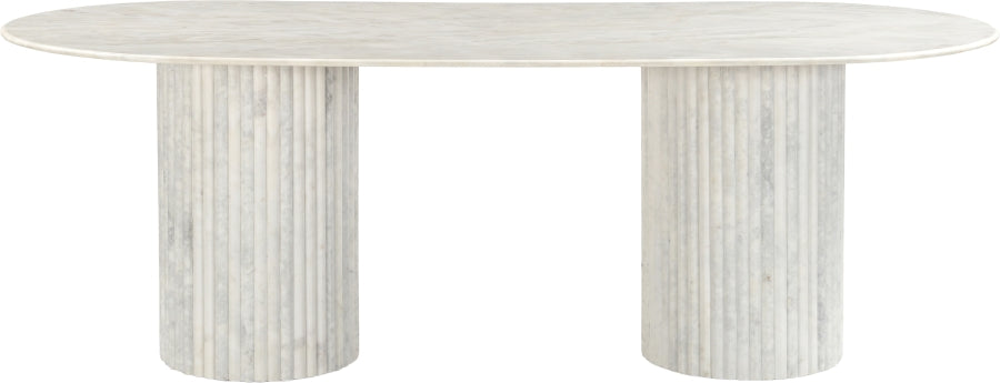 Messina 87" Marble Dining Table