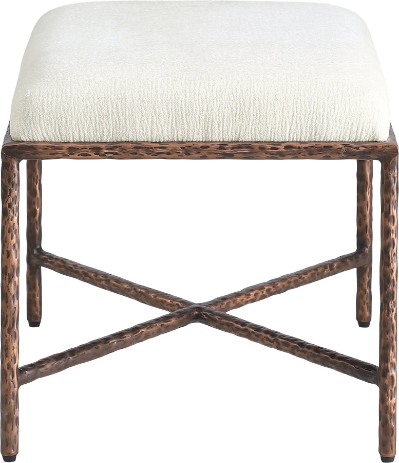 Valley Chenille Fabric Upholstered Bench