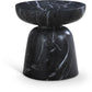 Avellino Marble Finish Indoor/Outdoor Concrete End Table
