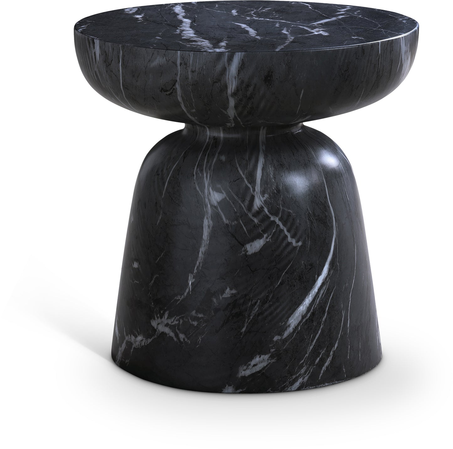 Avellino Marble Finish Indoor/Outdoor Concrete End Table