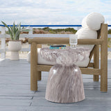 Avellino Marble Finish Indoor/Outdoor Concrete End Table