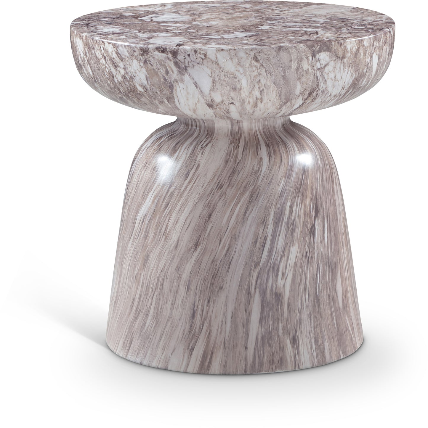 Avellino Marble Finish Indoor/Outdoor Concrete End Table