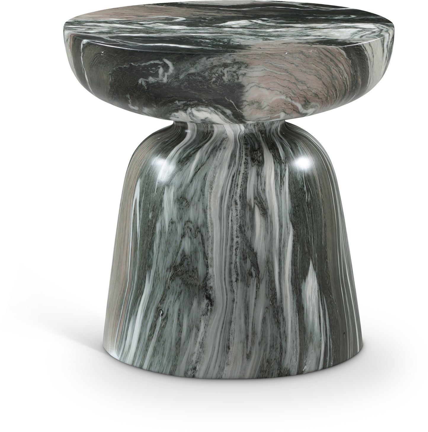 Avellino Marble Finish Indoor/Outdoor Concrete End Table