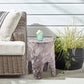 Foligno Marble Finish Indoor/Outdoor Concrete End Table