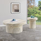 Legatto Travertine Finish Indoor/Outdoor Concrete Coffee Table