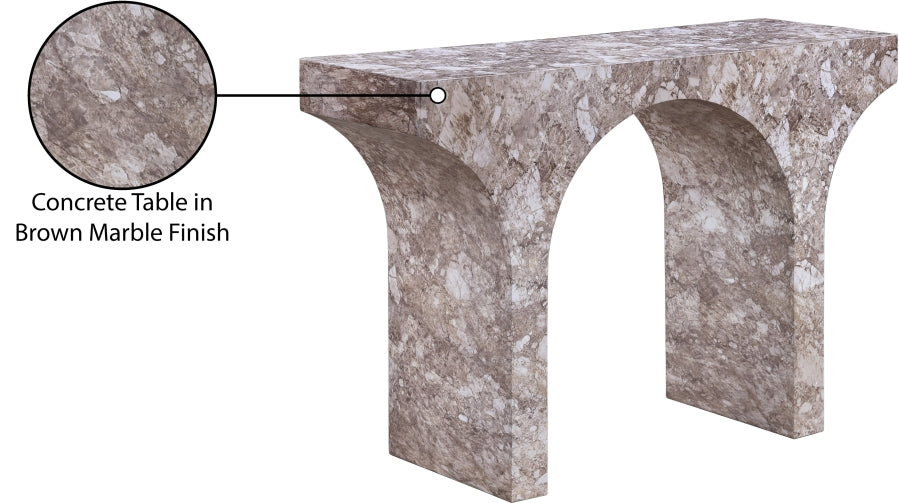 Pomezia Marble Finish Console Table