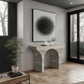 Pomezia Travertine Finish Console Table