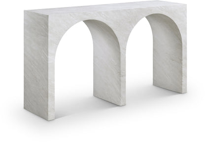 Faenza Marble Finish Console Table