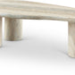 Sassari Travertine Finish Indoor/Outdoor Concrete Coffee Table