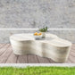 Monza Travertine Finish Indoor/Outdoor Concrete Coffee Table