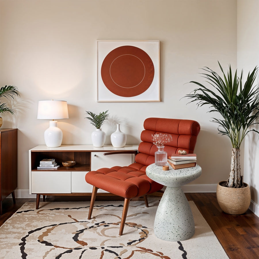 Anika Iron Terrazo End Table