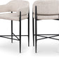 Dame Fabric Upholstered Counter Stool