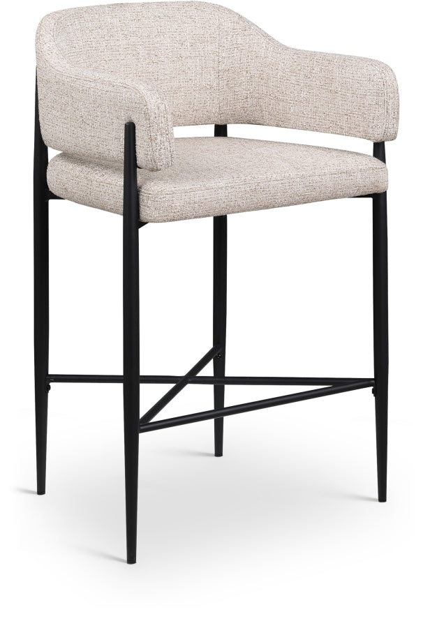 Dame Fabric Upholstered Counter Stool