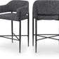Dame Fabric Upholstered Counter Stool