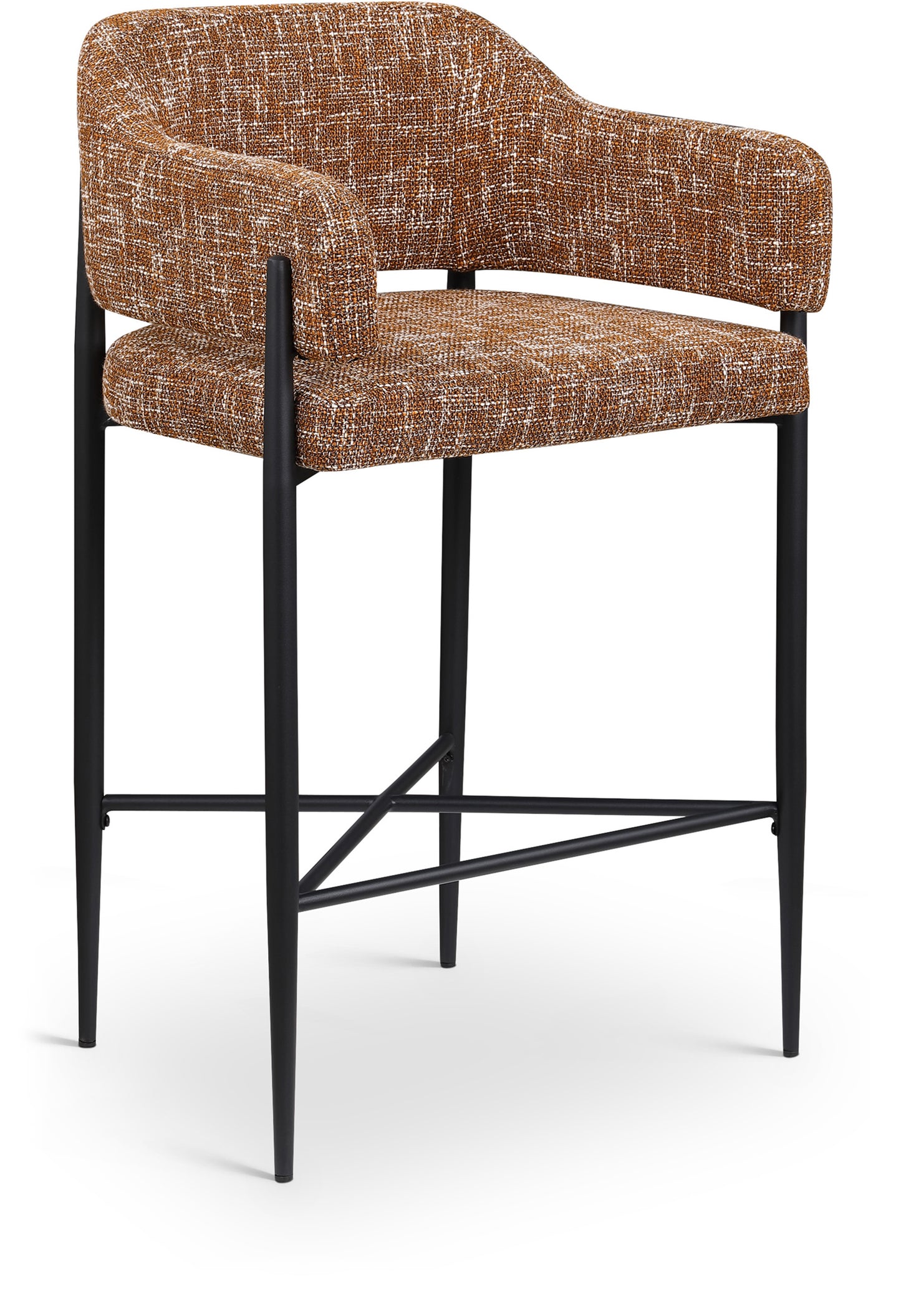 Dame Fabric Upholstered Counter Stool