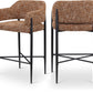 Dame Fabric Upholstered Counter Stool