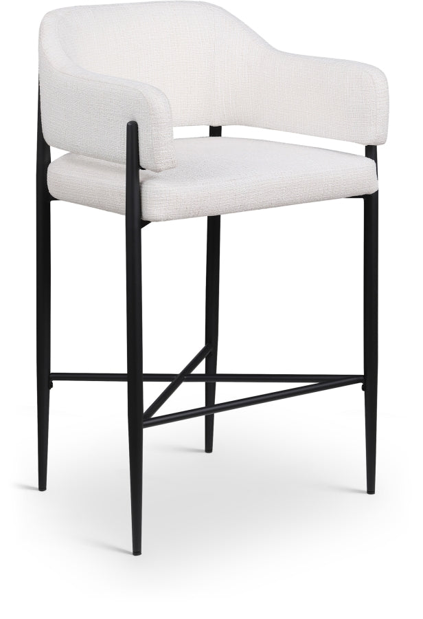 Dame Fabric Upholstered Counter Stool