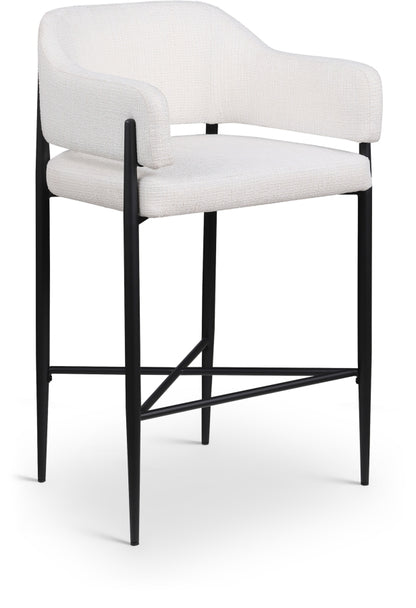 Dame Fabric Upholstered Counter Stool