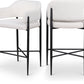 Dame Fabric Upholstered Counter Stool