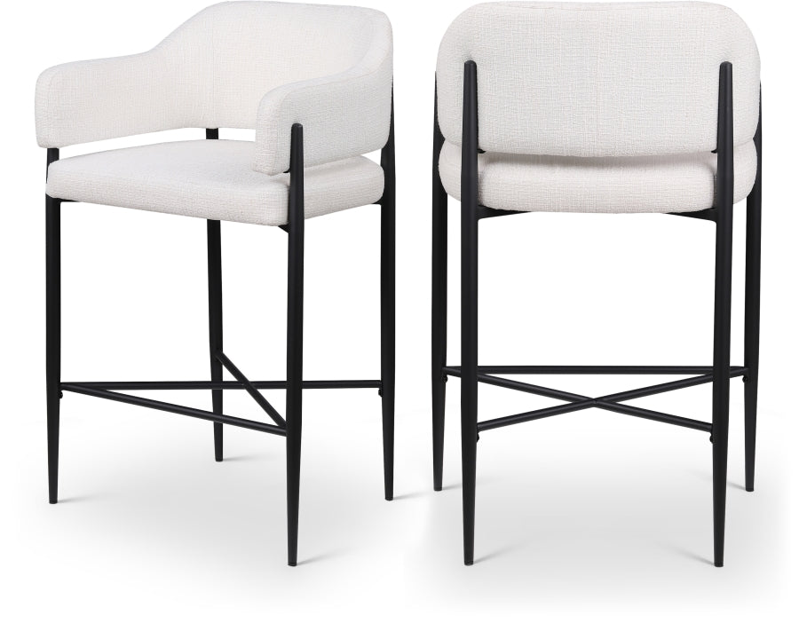 Dame Fabric Upholstered Counter Stool