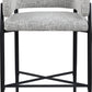 Dame Fabric Upholstered Counter Stool